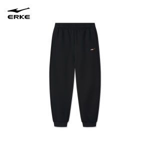 Erke | Summer Black Petite Sport Pants For Women