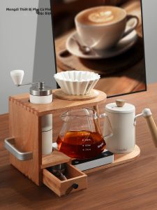 MONGDIO | Pour Over Coffee Set Manual Grinder Stand Pot Filter Server