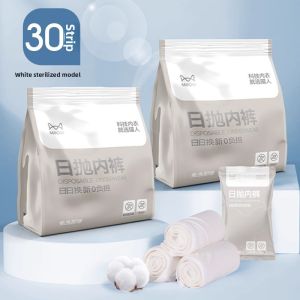 miiow | Pure Cotton Disposable Underwear For Women Travel Portable Day Throwaway Pants Sterilized Individually Packaged Postpartum Use