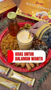 KAK SADIAH Susu Kunyit Reveka (10x20g) |Jamu Wanita |Saffron | Period Tidak Teratur |Atasi Masalah Tombong