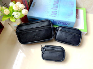 Womens Middle-Aged and Elderly Mummy Go Shopping Small Wallet Coin Purse Coin Bag Pocket Bag Double Zipper with Key Ring