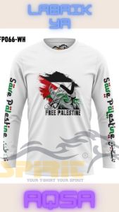 T-Shirt BAJU KAOS GAMBAR BENDERA PALESTIN Kaos DEWASA Lengan PENDEK