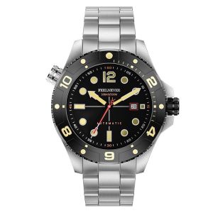 FeelNever Profession Dive Sport Mechanical Watches 316L Stainless Steel Sapphire Crystal 50Bar Auto Date Wristwatch reloj hombre