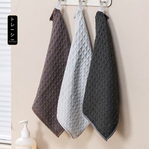 Khăn lau tay treo bếp vải microfiber có móc treo sang trọng khăn lau bếp cao cấp có móc treo siêu thấm