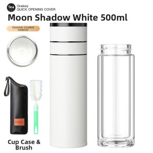 One-click Opening Tea Separation Thermos Mug Business Portable for Car Use