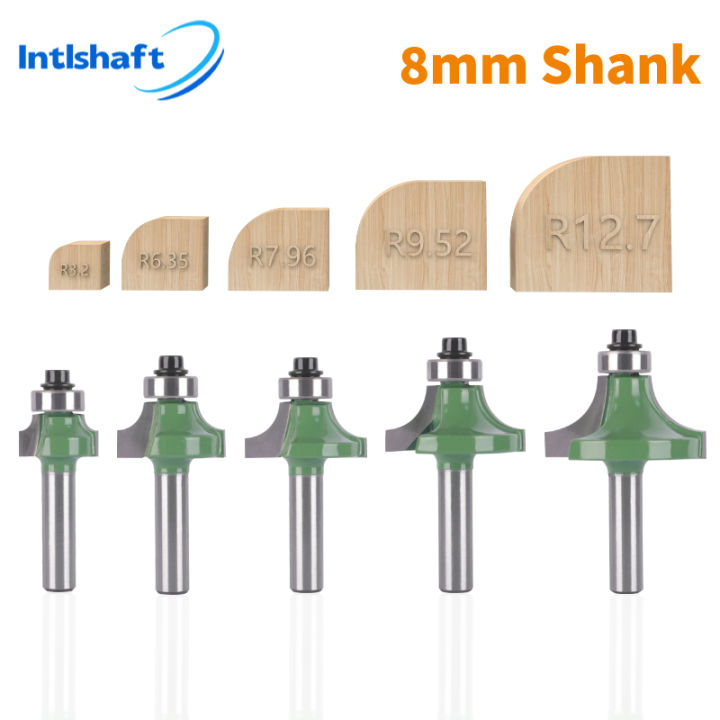 6mm/6.35mm/8mm Shank Corner Rounding Over Router Bit With Bearing Wood ...
