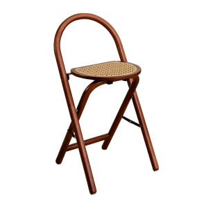MANHAOSHI | Round Wicker Folding Dining Chair for Home
