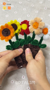 DIY Flower Pencil Cap | Chenille Stem Craft | Teacher’s Day Gift for Kids | Pencil Decoration Kit