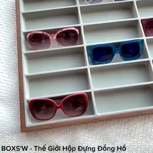Khay Gỗ Trưng Bày Mắt Kính Không Nắp 7 Ngăn - 12 Ngăn - 18 Ngăn - 24 Ngăn Cao Cấp