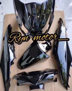 Cover body full halus honda beat fi tahun 2013-2014 hitam lembayung ungu custom