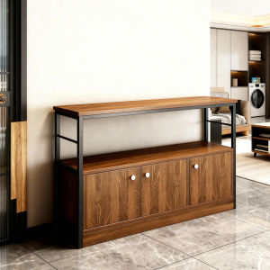 Kitchen Multi-Functional Storage Rack Floor-Standing Multi-Layer Cabinet Organizer Home Use Rectangular Modern Simple Design Easy Cleaning