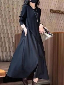 High Waist A-Line Spring Autumn Dress