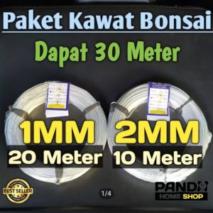Kawat Bonsai Doft Paket 30 Meter 1MM&2MM