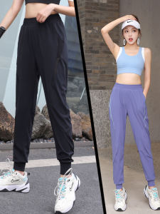 กางเกงโยคะเอวสูง ระบายอากาศได้ดี แห้งเร็ว กางเกงขายาวออกกำลังกายสำหรับผู้หญิงไซส์ใหญ่ ฤดูร้อน 2023 Pure Snowy