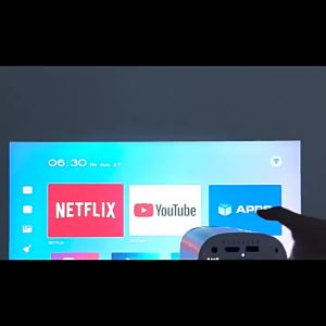 LZD P30 New Projector P30  Household 4K Double WIFI Bluetooth Portable Overhead Projector Android Trapezoid