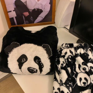 Đồ Ngủ Lông Cừu San Hô Dày Dặn Cho Nữ Mùa Đông Bộ Đồ Ngủ Cặp Đôi Đồ Mặc Nhà Đồ Ngủ Thoải Mái Dễ Thương Dễ Mặc Thoải Mái