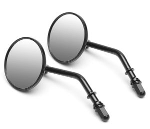 กระจกกลม ใส่ใต้แฮนด์ สีดำ กระจกข้าง กระจกแต่ง กระจกมอเตอร์ไซค์ กระจกรถมอไซค์ กระจกมองหลัง เพื่อกระบวนการ motorbike mirrors ใหม่ ในประเภท กระจกบิ๊กไบค์