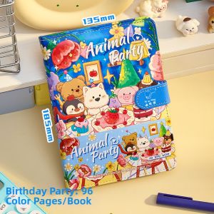 KABAXIONG | Magnetic Buckle Leather Diary Notebooks Thick Full Color Pages School Students 2026 New Style