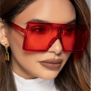 Fashion Square Oversized Sunglasses for Women Shades Sunglasses UV Protection Glasses