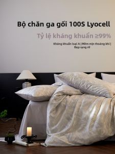ENXING | Bộ Chăn Ga Gối Lụa Băng Mùa Hè Loại A 100s