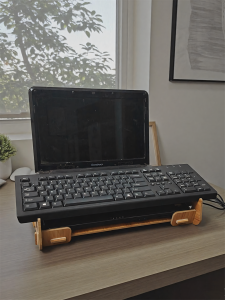 Heat Dissipation Tilted Keyboard Neck Protection Storage Desk Riser