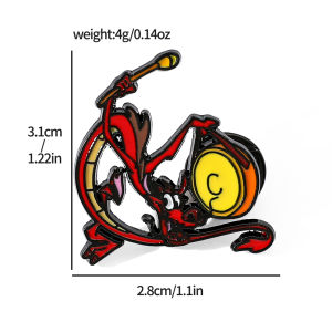 Bandai | Mulan Movie Enamel Pins - Collectible Lapel Brooches Featuring Mushu & Cri-Kee Ideal Gift for Fans to Decorate Backpacks Jac