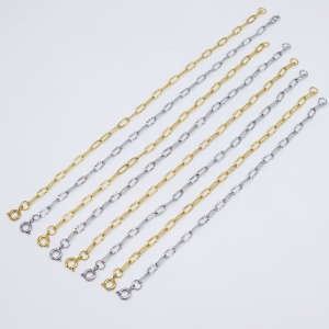 Lắc tay mắt xích titan chuỗi oval họa tiết cánh hoa hướng dương dùng khóa móc tròn
