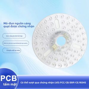 Vòng LED Bảng Điều Khiển Vòng Ốp Trần 15/18/24W Thay Thế Mô Đun AC 110V/220V Đèn Tròn Ban Cho Quạt Chiếu Sáng