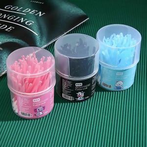 Cotton Bud 2in1 Korek Kuping Super lembut isi 100 pcs Pembersih telinga 2 sisi bagus unik warna lucu