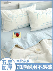 ชุดเครื่องนอนแบบใช้แล้วทิ้ง หนาขึ้น ชิ้น สำหรับโรงแรม รถไฟ ถุงนอน ปลอกหมอนกันฝุ่น ปลอกผ้านวม สำหรับการเดินทาง แคมป์ปิ้ง และกิจกรรมกลางแจ้ง