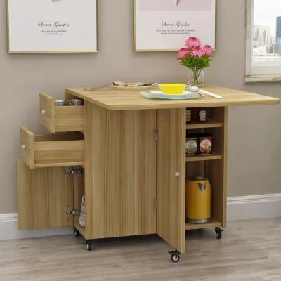 AYIJIE | Foldable Expandable Moveable Multifunctional Dining Table
