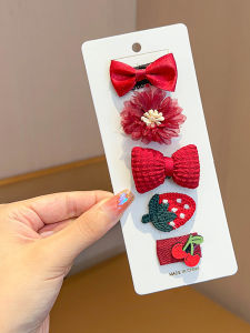 Sweet Style Baby Girl Hair Clips Non-Damaging Hair Accessories Toddler Headwear Childrens Hairpins Little Girl Hair Decorations