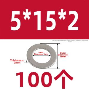 304 Stainless Steel Flat Washer Metal JIS Standard Large Size Washer M1.6-M30 Flat Washers for Hardware And Tools