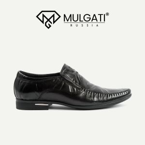 Giày tây nam MULGATI Leather da nhăn mũi nhọn - YD136-V905