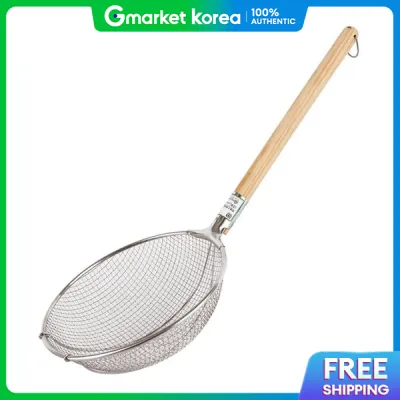 Vợt lưới câu cá cán gỗ bằng thép không gỉ kích thước 30cm