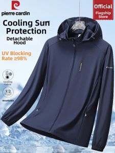 Pierre Cardin | Áo Khoác Có Mũ Bảo Vệ UV Nhẹ Mát