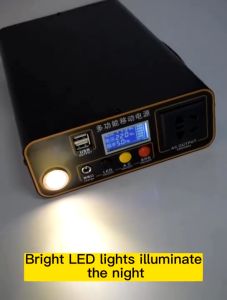 Outdoor 220V Portable Solar Generator 300W 96000mAh Large Capacity Fast Charge Solar Power Station with Solar Charging Board Multifunction Heavy Duty Outdoor Mobile Power Solar Generator For Home 220V Car Travel Camping Home Emergency Power Supply