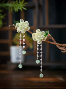 Princess Style Tassel Hair Clip for Girls: Traditional Chinese Hairpins & Hanfu Accessories