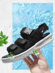 Double Star Mens Sandals 2025 New Sporty Summer Outdoor Driving Shoes Casual Soft Bottom Beach Shoes Breathable Slip-On