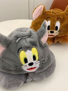 Đệm U Hình Hoạt Hình Dễ Thương Ấm Áp Bằng Vải Nhung Cho Cặp Đôi Đệm Cổ Đi Máy Bay Đệm Du Lịch Đệm Cổ Bằng Mút