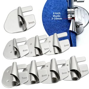 Bộ 8 Bàn Đạp May Viền Cuốn 3-10mm Với Ống Kéo Bàn Đạp Ép Cạnh Xoắn Ốc Để May Nhanh Phụ Kiện Máy May