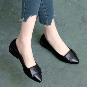 JIFANPAUL | Low Heel Pointed Toe Summer Mom Shoes