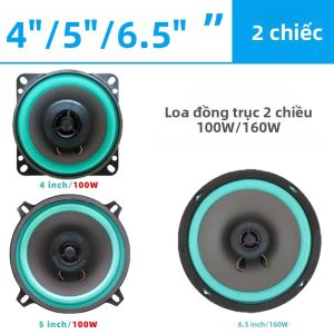 2 Chiếc Đa Năng Ô Tô Xe Đồng Trục Loa 4/5/6.5 Inch HiFi Cửa Loa Siêu Trầm Đầy Đủ Âm Thanh Ô Tô Âm Nhạc Xe Tải Loa Âm Thanh Nổi Xanh