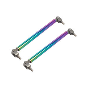 1 Pair 150mm Racing Bumper Lip Splitter Support Bar Pull Rod Kit Black Sliver Red Blue Gold Purple Green Colorful Titanium Color