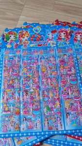 (Sale hàng đẹp ) Vỉ 20 tấm dán sticker 3D thay trang phục công chúa cả vỉ