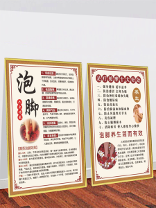 Self-Adhesive Foot Reflex Zone Poster Acupoint Map for Foot Massage Traditional Chinese Medicine Health Care Foot Therapy