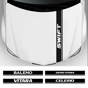 Car Bonnet Stickers Accessories For Suzuki Alto Baleno Ciaz Equator Ertiga Grand Vitara Ignis Jimny Samurai S-Cross Swift SX4