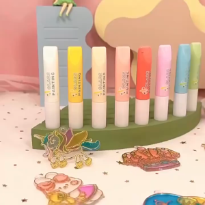 เจลเพ้นท์ 3 มิติ DIY เด็กไม่ต้องอบกาวภาพวาดคริสตัลสามมิติแฮนด์เมด diy ทำภาพวาดกราฟฟิตีเครื่องประดับแขวนชุดของเล่นเด็กผู้หญิง