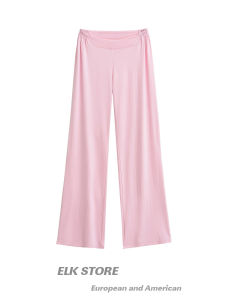 Fitness Girls Comfortable Low Waist Modal Straight Leg Pants Drapey Sporty Long Trousers Trendy Casual Streetwear