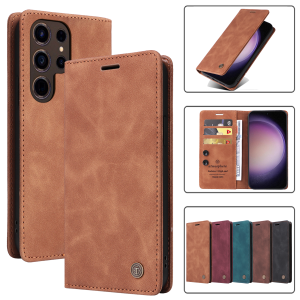 Ultrathin Leather Flip Case For Samsung Galaxy S26 S25 S24 S23 FE S22 Ultra S21 S20 Plus Note 20 5G Business Wallet Phone Cover